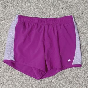 Mesh sided running shorts